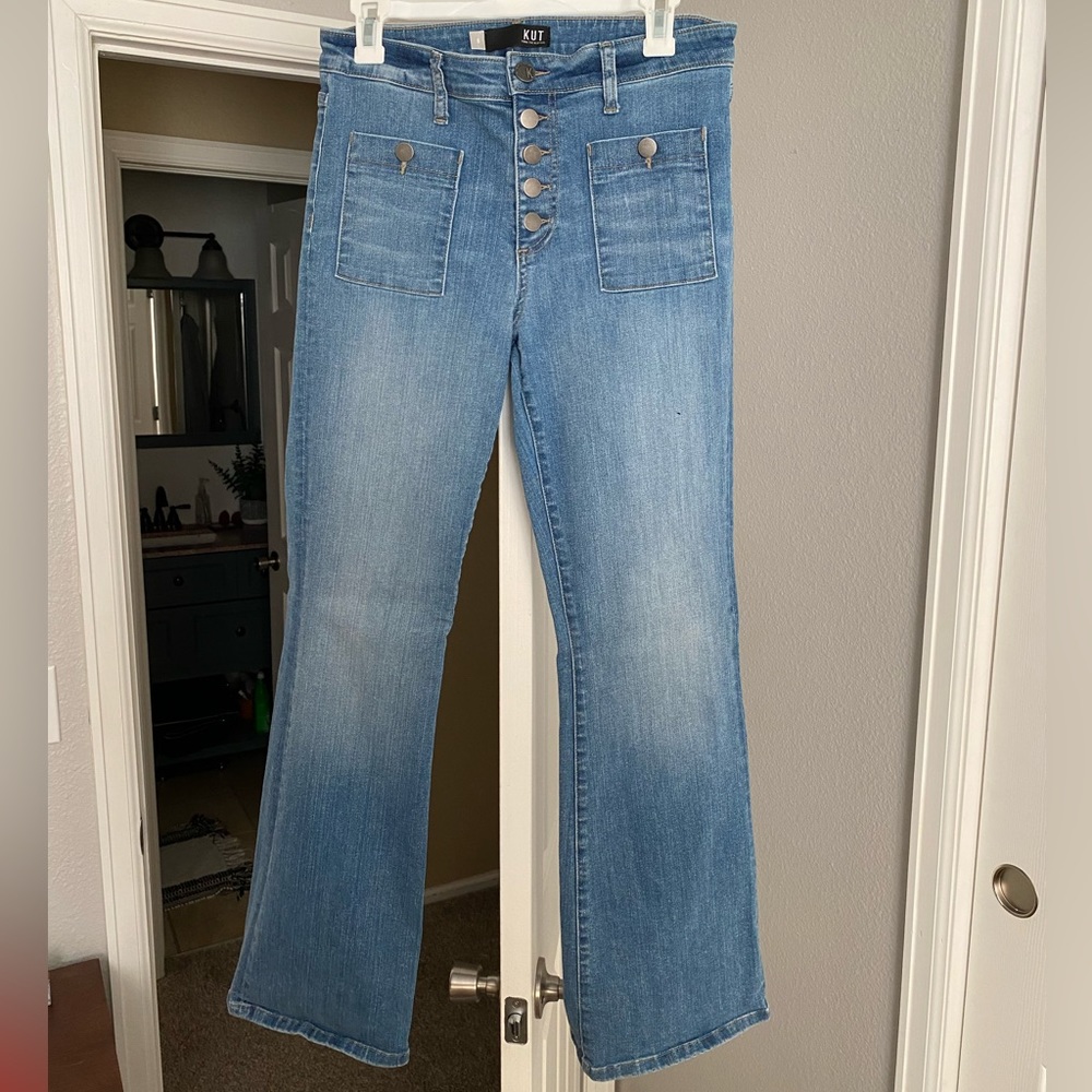 Kut from the Kloth Wide-Leg Jeans - Picture 1 of 6